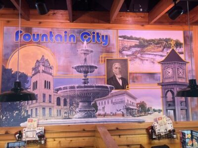 Texas Roadhouse keeps it local with hand painted murals in every location 