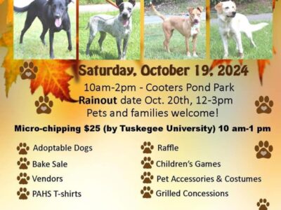Vendors needed for the PAHS Pet Palooza Oct. 19 in Prattville