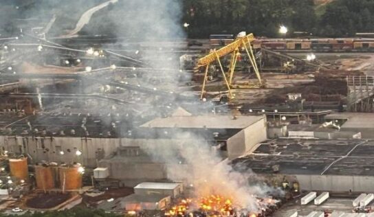 Prattville firefighters battle blaze at International Paper mill last night