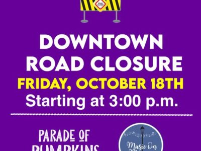 Reminder of Downtown Prattville Road Closures for Friday, October 18th