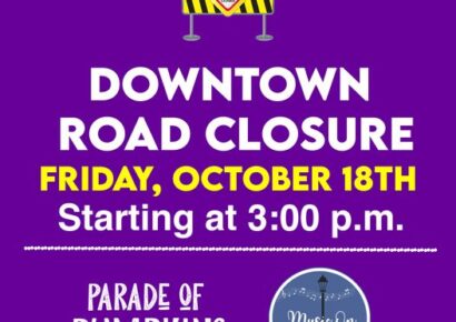 Reminder of Downtown Prattville Road Closures for Friday, October 18th