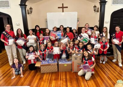 American Heritage Girls Volunteer in Honor of Non-Profit’s Birthday