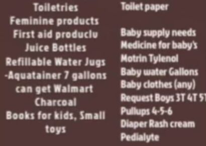 Trailer in Eclectic ready to accept supplies for Hurricane victims; leaving Friday