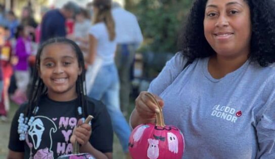 Little pumpkin Picassos add their pumpkin masterpieces to Parade of Pumpkins