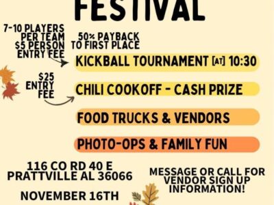 Marbury Youth League to host Fall Festival Nov. 16; Vendors welcome