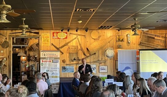 CACC President Jeff Lynn speaks at Prattville Chamber Luncheon  