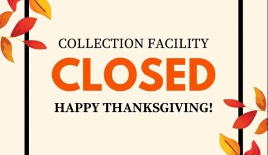 Elmore County collection facility closed for Thanksgiving starting Nov. 27