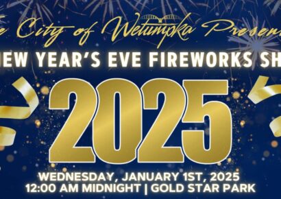 Celebrate the New Year in Wetumpka with the annual New Year’s Eve Fireworks Show