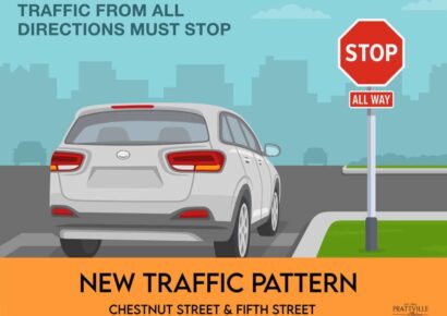 4-Way Stop begins for Chestnut and Fifth Streets, Prattville Council Chamber renovations coming