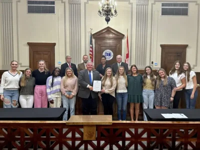 Elmore Commission Recognizes Prattville Christian Academy Volleyball Team