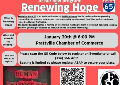 Human Trafficking Awareness and Prevention event coming Thursday in Prattville