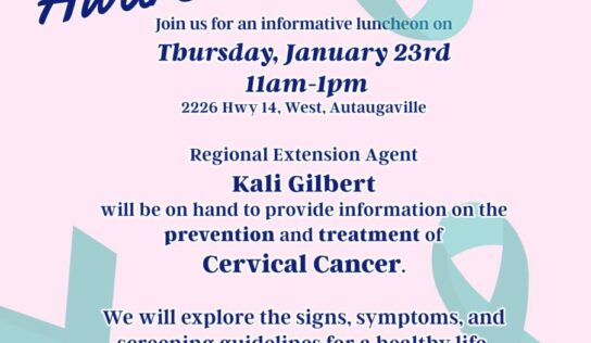Registration open for Cervical Cancer Awareness Luncheon in Autaugaville