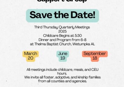 Elmore County Foster & Adoptive Parent Support Group to host quarterly meetings