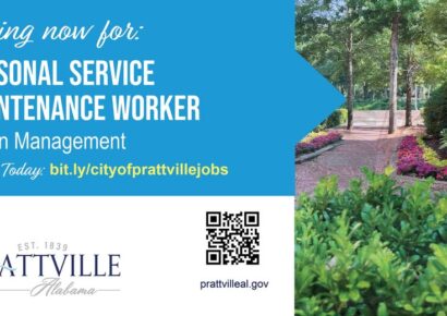 The City of Prattville is hiring for seasonal work