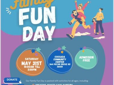 Family Fun Day set for Coosada May 31; Vendors, volunteers and donations needed