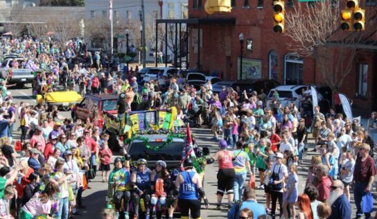 Sunny skies, Delicious Food, Floats and Wizards at Wetumpka Mardi Gras Parade