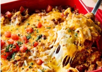 Cheesy Baked Burrito Rice