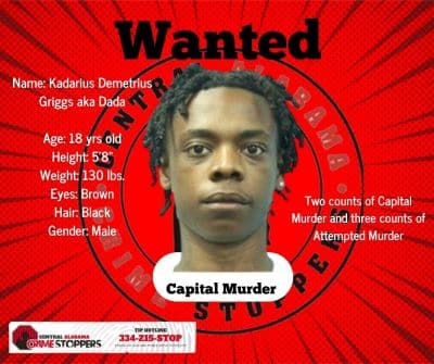Wanted Capital Murder and Attempted Murder Suspect