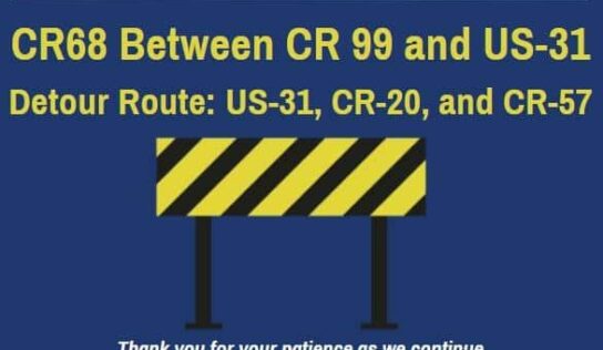 Temporary roadway closure, detour announced by Autauga County