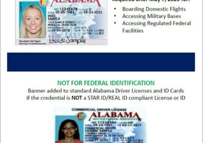 Alabama Law Enforcement gives clarity on Star ID for Drivers License and deadlines