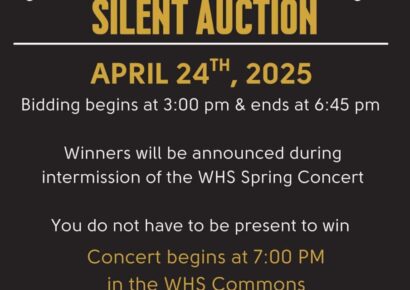 WHS Band Boosters hosting Silent Auction Fundraiser April 24; Donations needed