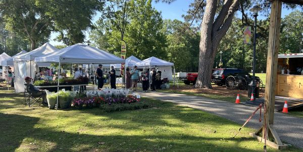 Opening day for Millbrook Farmers Market season at Village Green Park