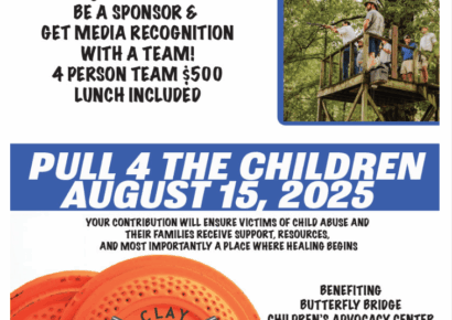 Butterfly Bridge CAC to host 8th Annual Clay 4 Kids Fundraiser to benefit Child Abuse Victims locally