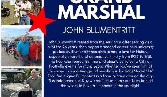 John Blumentritt to serve as Grand Marshal for Prattville Independence Day Parade