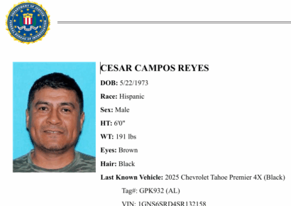 Cesar Campos-Reyes now in custody after raids this morning at multiple Alabama businesses
