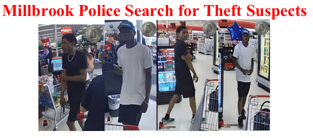 Millbrook Police Search for Theft Suspects from Winn Dixie
