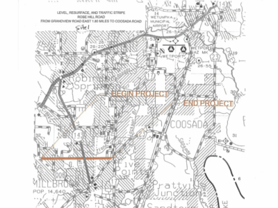 Road Construction on Rose Hill Road and Airport Road begins Friday