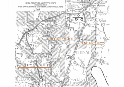 Road Construction on Rose Hill Road and Airport Road begins Friday