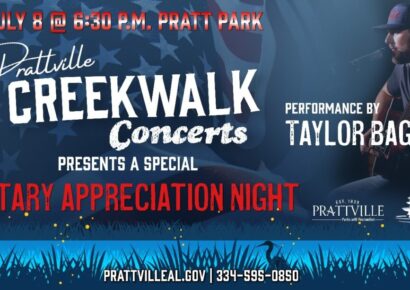 PRATTVILLE TO HOST MILITARY APPRECIATION NIGHT AS PART OF CREEKWALK CONCERT SERIES
