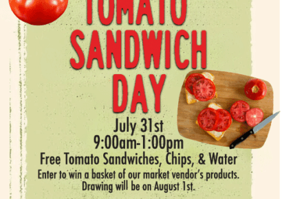 FREE Tomato Sandwich Day coming to Wetumpka Farmers Market July 31