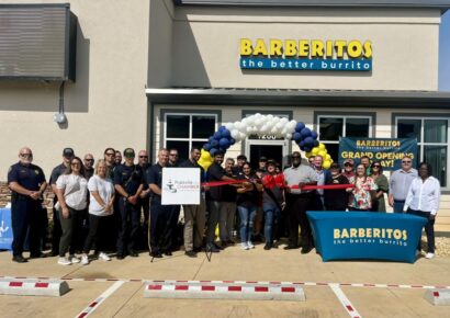Barberitos marks grand opening with ribbon cutting, free queso, donation to child advocacy center