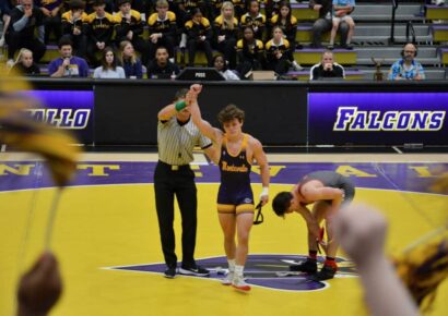 Former Wetumpka wrestler Chad Strickland won first ever match for Montevallo wrestling program as a freshman, won 23 matches as a sophomore