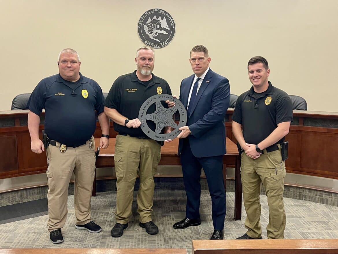 U.S. Secret Service, National Computer Forensics Institute recognizes Millbrook Police Department’s Criminal Investigations Unit