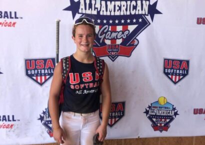 Carleigh Mattox from Prattville Junior High School participates in USA 12U All-American Softball Games