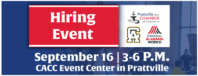 Hiring event hosted by the Prattville Area Chamber of Commerce at CACC