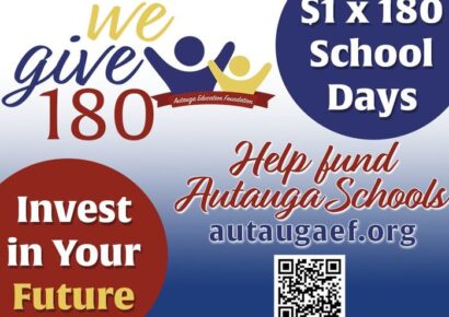 ‘We Give 180’ encourages community to donate $1 a day for Autauga County students