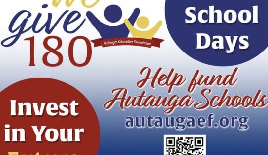 ‘We Give 180’ encourages community to donate $1 a day for Autauga County students