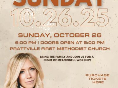 Prattville First Methodist Church to Host Ellie Holcomb for Inspiring Fall Family Concert