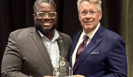 Marcus Jackson earns Advanced Certified Municipal Official award