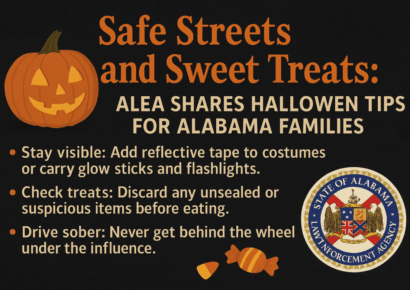 “Safe Streets and Sweet Treats”: ALEA shares Halloween safety tips