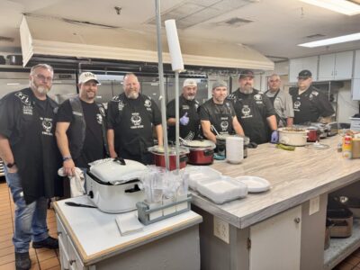American Legion Post 133, the Punishers LEMC serve breakfast to support Operation Blue Santa