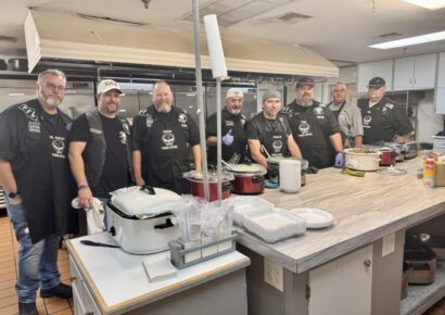 American Legion Post 133, the Punishers LEMC serve breakfast to support Operation Blue Santa