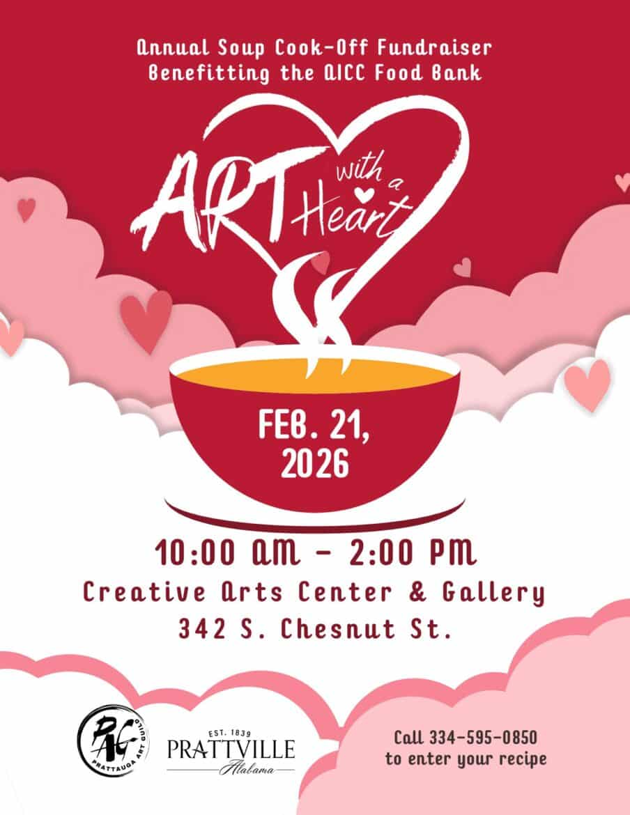 Soup, art and giving take center stage at Prattville’s Art With a Heart event