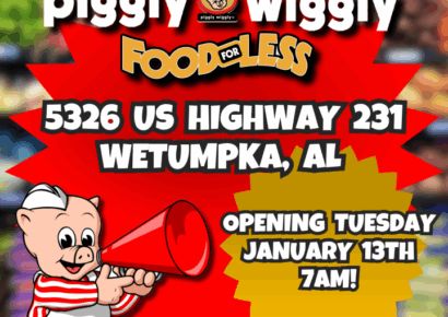 Piggly Wiggly Food For Less Opens in Wetumpka, Alabama on January 13