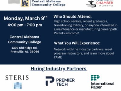 Spring Showcase to highlight manufacturing career opportunities in Prattville