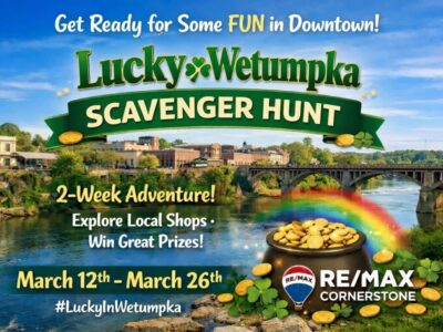 Lucky in Wetumpka scavenger hunt kicks off downtown, starting today